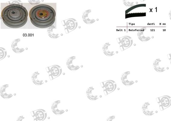 Autokit 04.5089 - Timing Belt Set autospares.lv