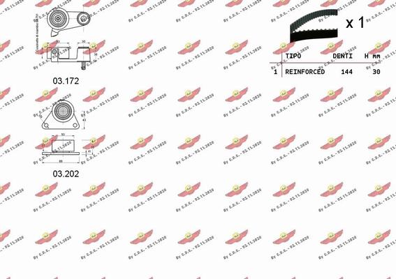 Autokit 04.5085 - Timing Belt Set autospares.lv