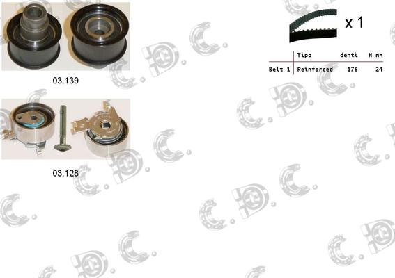 Autokit 04.5083 - Timing Belt Set autospares.lv