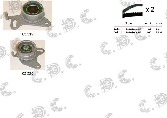 Autokit 04.5036 - Timing Belt Set autospares.lv