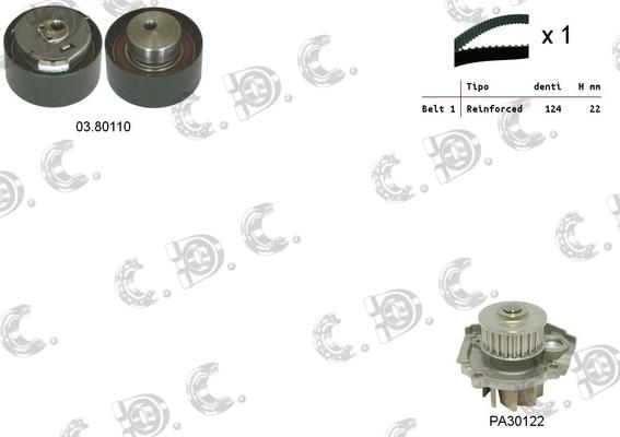 Autokit 04.5031PA2 - Water Pump & Timing Belt Set autospares.lv