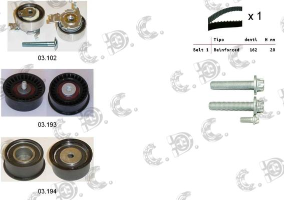 Autokit 04.5037 - Timing Belt Set autospares.lv