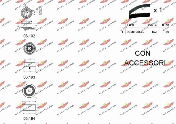 Autokit 04.5037 - Timing Belt Set autospares.lv