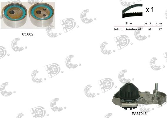 Autokit 04.5029PA - Water Pump & Timing Belt Set autospares.lv