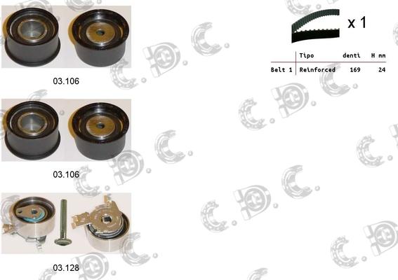 Autokit 04.5020 - Timing Belt Set autospares.lv