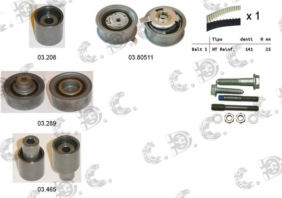 Autokit 04.5023 - Timing Belt Set autospares.lv