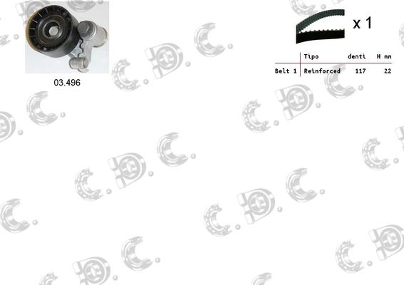 Autokit 04.5027 - Timing Belt Set autospares.lv