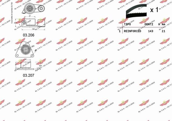 Autokit 04.5198 - Timing Belt Set autospares.lv