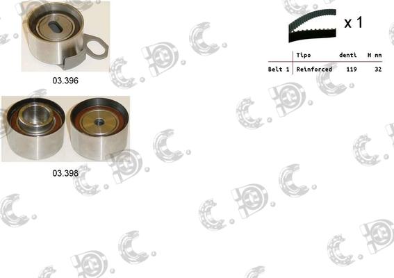 Autokit 04.5193 - Timing Belt Set autospares.lv