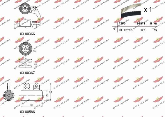 Autokit 04.5145C - Timing Belt Set autospares.lv