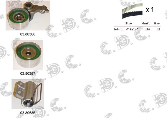 Autokit 04.5145C - Timing Belt Set autospares.lv