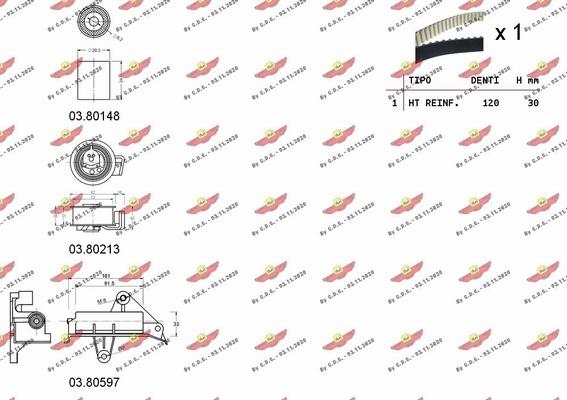 Autokit 04.5140C - Timing Belt Set autospares.lv