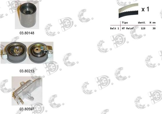 Autokit 04.5140C - Timing Belt Set autospares.lv