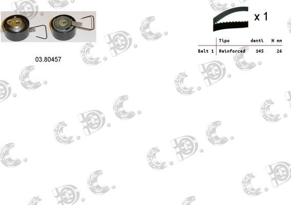 Autokit 04.5143 - Timing Belt Set autospares.lv