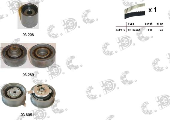 Autokit 04.5147 - Timing Belt Set autospares.lv