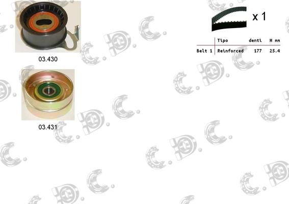 Autokit 04.5159 - Timing Belt Set autospares.lv