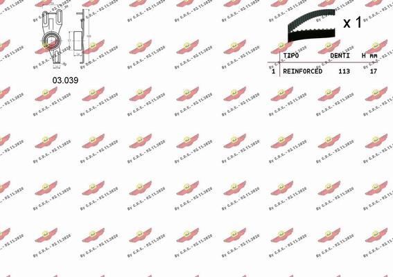 Autokit 04.5156 - Timing Belt Set autospares.lv