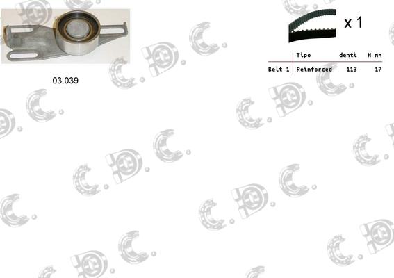 Autokit 04.5156 - Timing Belt Set autospares.lv