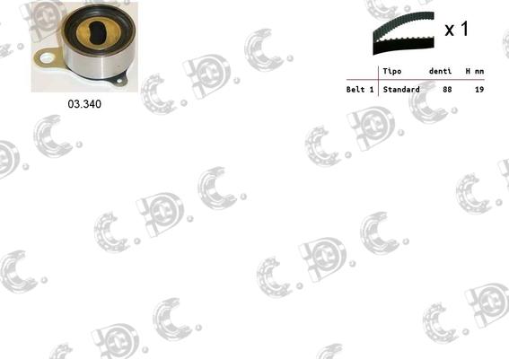 Autokit 04.5150 - Timing Belt Set autospares.lv