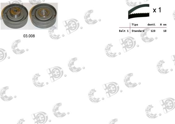 Autokit 04.5152 - Timing Belt Set autospares.lv