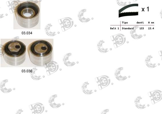 Autokit 04.5157 - Timing Belt Set autospares.lv