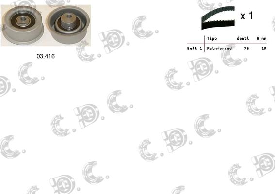 Autokit 04.5160 - Timing Belt Set autospares.lv