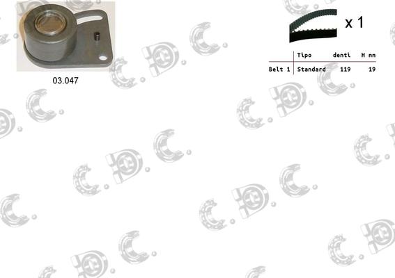 Autokit 04.5163 - Timing Belt Set autospares.lv