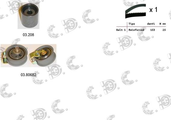 Autokit 04.5100 - Timing Belt Set autospares.lv