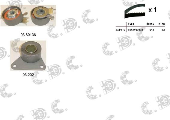 Autokit 04.5102 - Timing Belt Set autospares.lv