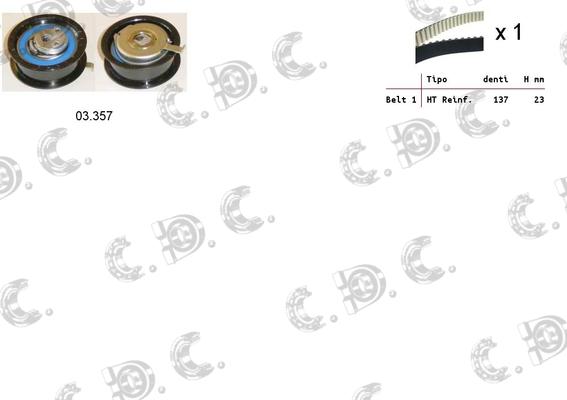 Autokit 04.5107 - Timing Belt Set autospares.lv