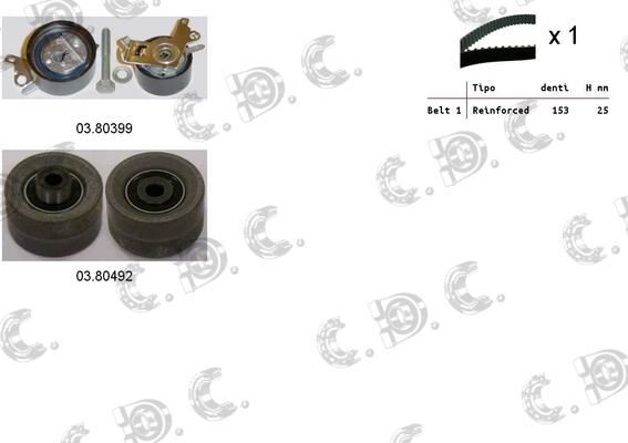 Autokit 04.5119 - Timing Belt Set autospares.lv