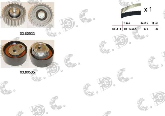 Autokit 04.5114 - Timing Belt Set autospares.lv