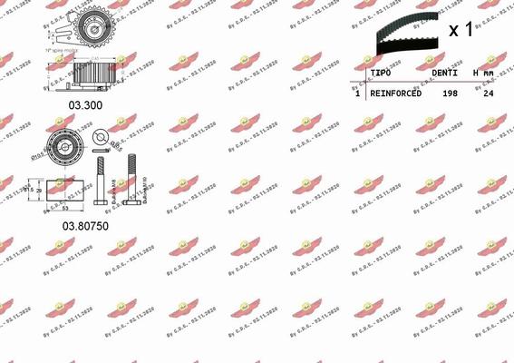 Autokit 04.5116 - Timing Belt Set autospares.lv