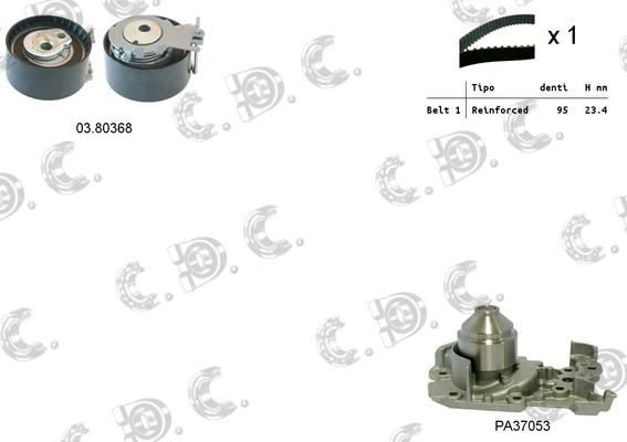 Autokit 04.5111PA - Water Pump & Timing Belt Set autospares.lv