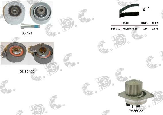 Autokit 04.5112PA - Water Pump & Timing Belt Set autospares.lv