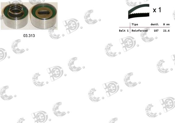 Autokit 04.5180 - Timing Belt Set autospares.lv