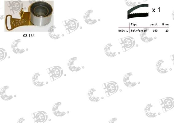 Autokit 04.5139 - Timing Belt Set autospares.lv