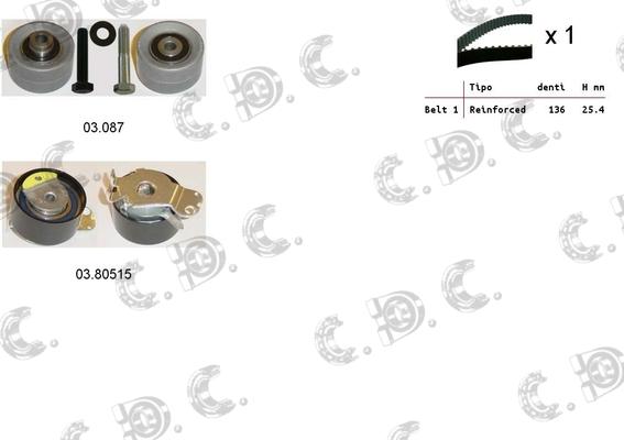 Autokit 04.5134 - Timing Belt Set autospares.lv