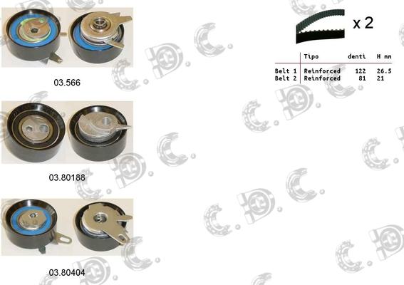 Autokit 04.5135 - Timing Belt Set autospares.lv