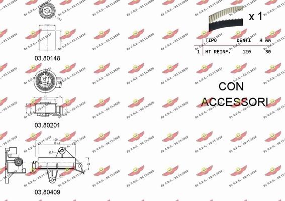 Autokit 04.5130 - Timing Belt Set autospares.lv