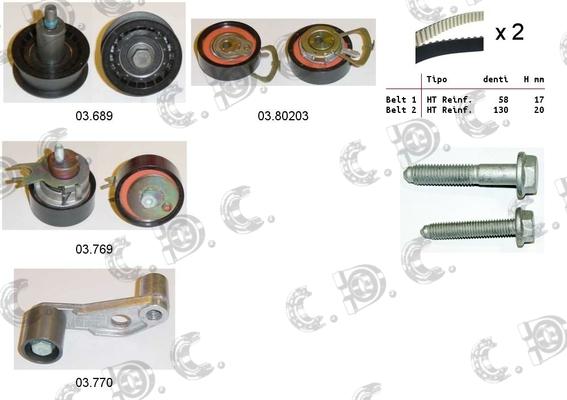 Autokit 04.5128 - Timing Belt Set autospares.lv