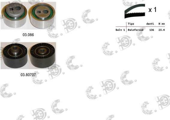 Autokit 04.5123 - Timing Belt Set autospares.lv