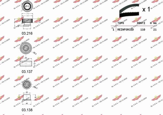 Autokit 04.5122 - Timing Belt Set autospares.lv