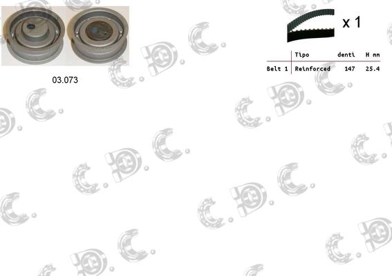 Autokit 04.5173 - Timing Belt Set autospares.lv