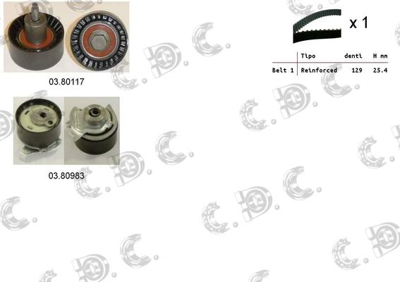 Autokit 04.5399 - Timing Belt Set autospares.lv