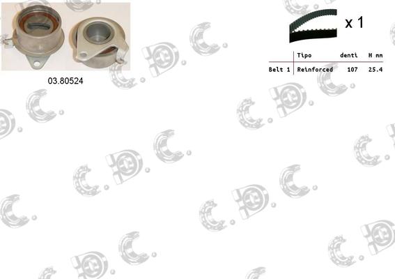 Autokit 04.5396 - Timing Belt Set autospares.lv