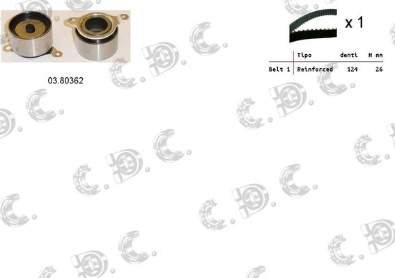 Autokit 04.5393 - Timing Belt Set autospares.lv