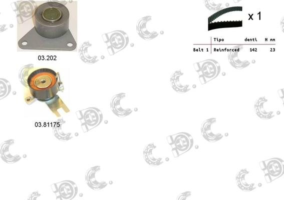 Autokit 04.5344 - Timing Belt Set autospares.lv