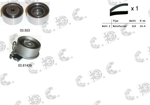 Autokit 04.5340 - Timing Belt Set autospares.lv