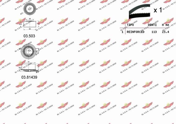 Autokit 04.5340 - Timing Belt Set autospares.lv